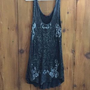 Silver studded T-Party Tank top